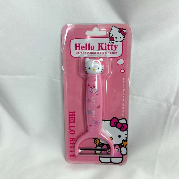 Sanrio Hello Kitty Stainless Steel Fruit Peeler Tool for Effortless Peeling - Picture 2 of 11